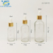 glass bottles with gold aluminum dropper