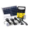 Solar energy kit Solar Power Panel Generator LED Light USB Charger Home System FM Outdoor Garden