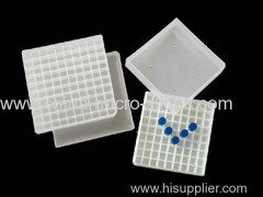 Cryovial Tube Box With Lid