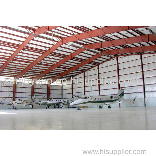 steel structure aircraft hangar