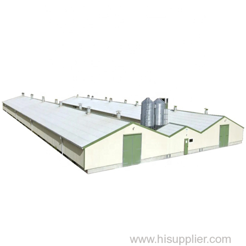 Prefabricated Steel Structure Chicken Broiler House Poultry Farm Shed Building