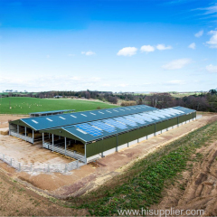 low cost prefabricated steel structure steel cow farm building