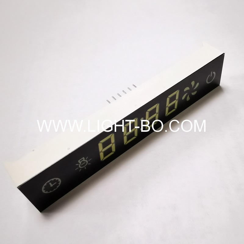 Ultraweißes/rotes 7-Segment-LED-Anzeigemodul mit schwarzer Folie für die Dunstabzugshaubensteuerung