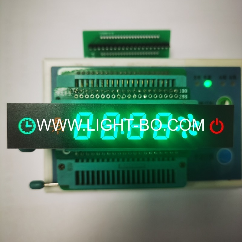 Erweiterter Hintergrund grün/rot/gelb 7-Segment-LED-Modul gemeinsame Kathode für Dunstabzugshaube