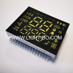 Ultra White customized 7 Segment led display module common cathode for portable Two Way Radio