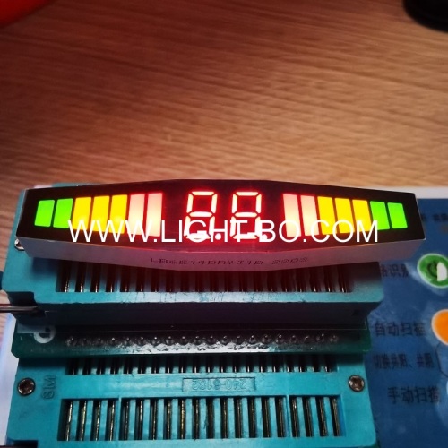 rote/gelbe/grüne 7-Segment-LED-Anzeige gemeinsame Kathode für Rückwärtsparksensor