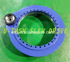 spur gear slewing drive slew drive replace slewing bearing for positioner and excavator