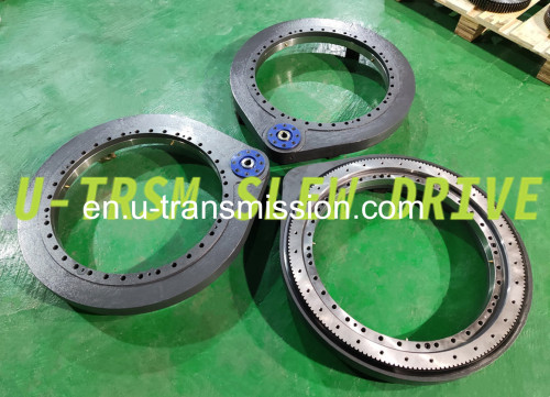 Medium load 25inch slewing drive and 29inch slew drive spur gear slewing drive for excavators