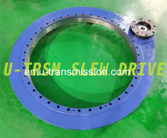 spur gear slewing drive slew drive replace slewing bearing for positioner and excavator