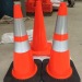 Wholesale Good Quality Orange Flowing Base PVC Plastic Traffic Cone