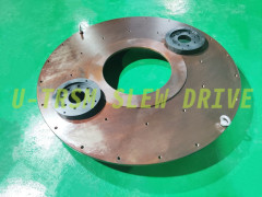 Customized internal gear double gear heavy load slewing drive slew drive replace slewing bearing for positioners