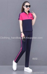 Monisa women summer sports leisure suit bright color fitness sportswear / sportswear women