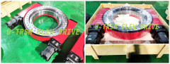 25inch customized opened housing single worm shaft heavy load slewing drive slew drive