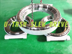 customized large size 35inch precision medium load worm gear slewing drive slew drive