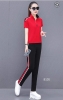 Monisa leisure sports suit female summer Korean version 2022 women's slim trousers sportswear summer short sleeve