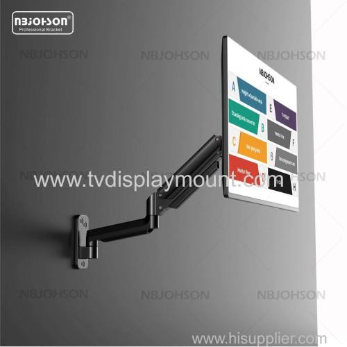 single Monitor Wall Mount Fully Adjustable Monitor Arm For Flat TV LCD Screen Bracket gas spring