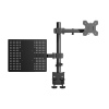 Adjustable LCD Dual Monitor Desk Mount Holder Arm Stand and Laptop Stand Mount Screen Holder