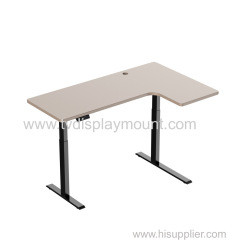 Modern L Shape Ergonomic Height Adjustable Rising Smart Office Computer Desk