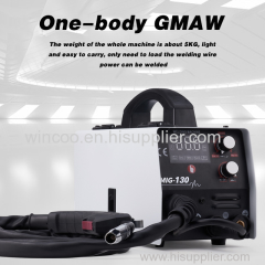 WINCOO mig welder gas and gasless type with solid wire and fluc core wire