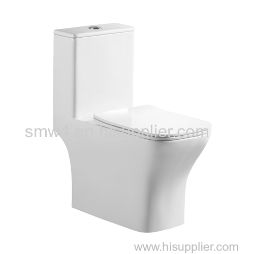 Professional one by one water testing Square wash down rimless toilet seat with Flusing