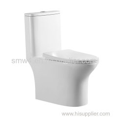High quality dual flush rimless washdown ptrap toilet one piece toilet for bathroom ceramic toilet