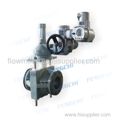 FENGCHI Electric Actuated Pinch Valve with Electronic Positioner