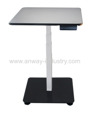 One Leg Pneumatic Height Adjustable Mobile Gas Spring Lift Laptop Computer Desk Table
