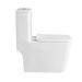 Smoow simple design ceramic rimless washdown one piece wc toilet bowl for public hotel home