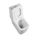 Smoow simple design ceramic rimless washdown one piece wc toilet bowl for public hotel home