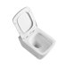 Smoow modern square washdown rimless P-trap wall mounted toilet for home bathroom