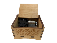 Winder Music Box Carved Custom Wood Musical Box