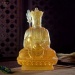 Factory Wholesale Chinese Traditional Medicine Buddha Seven Avatar Mandala Blue Liuli Glass Statues