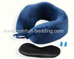 Konfurt Office Napping Sleep Cushion Custom Design U Neck Soft Neck Rest Memory Foam Travel Neck Pillow