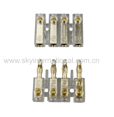 Four Channel Speaker Quick Connector Banana Plug Max 4mm²