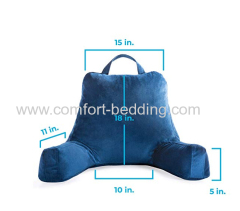 Konfurt Reading Pillow Velour Cover with Zipper for Backrest for Children