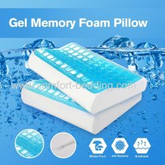 Konfurt Summer Cooling Gel Contour Memory Foam Contour Pillow to Regulate The Temperture