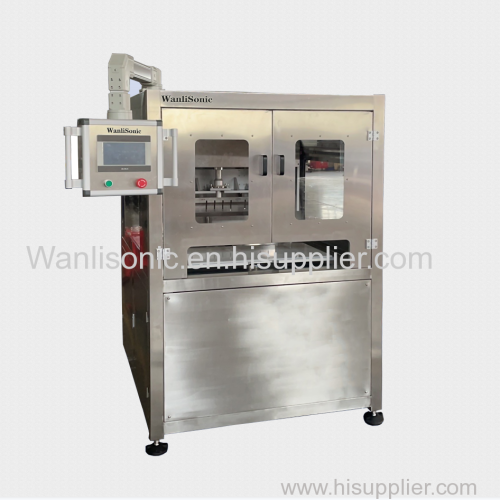 security ultrasonic automatic Frozen round cake rotary cutting equipment