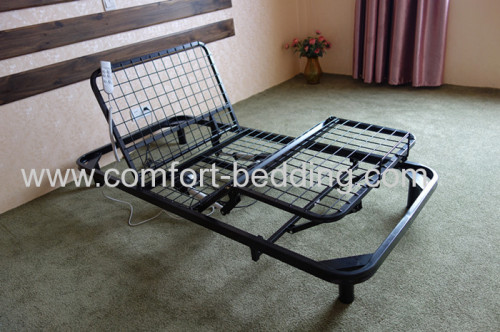 Konfurt Electric mesh adjustable bed metal frame with castorsmemory foam mattress