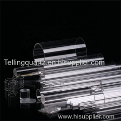 High Temperature Customizable Size Quartz Glass Tube Fused Silica Transparent Quartz Tube