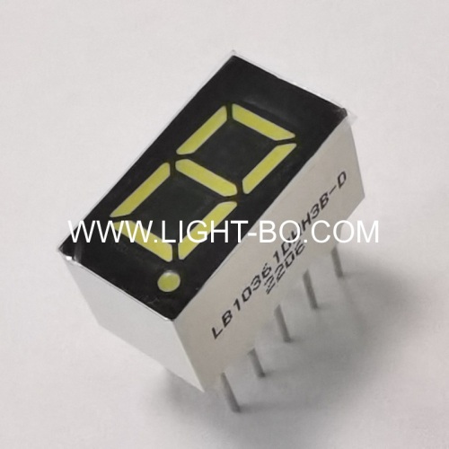 Ultra white Single digit 9.2mm (0.36 ) common cathode 7 Segment LED Display