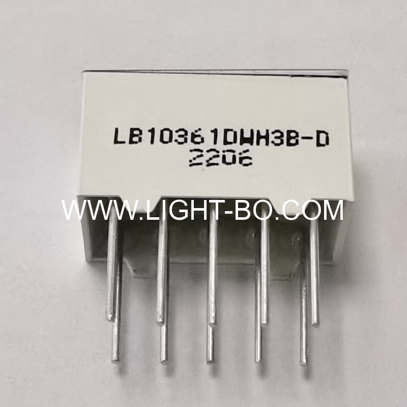 ultraweiße einstellige 9,2 mm (0,36") gemeinsame Kathoden-7-Segment-LED-Anzeige