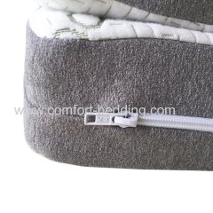 Konfurt Triple Forth Zone Folding Memory Foam Topper Removable Bamboo Cover and Non-Slip Bottom Mattress