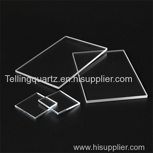 Square shaped quartz plate optical window quartz glass plates quartz instrument plate