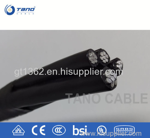 aerial Bundled Cables Overhead distribution line ABC cable 1*16+16 ABC electric cable
