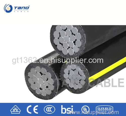 ABC 1kV 4 × 70mm2 Aerial Bundled Cable High Reliability For Electrical Installations