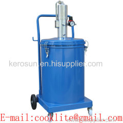 Air Operated Bucket Grease Pump 30L Pneumatic Compressed Lubricator Oil Dispensing Gun