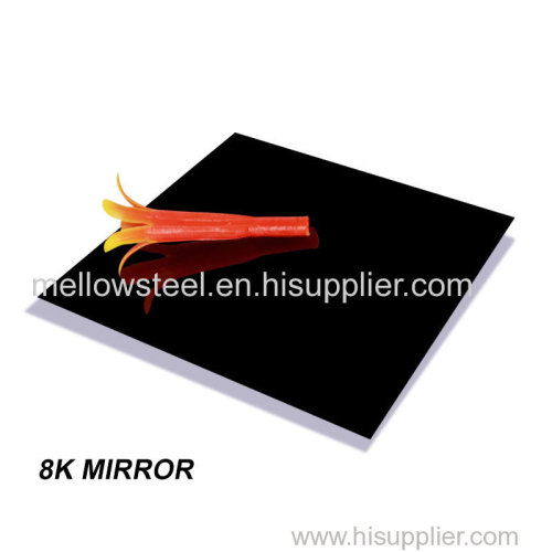 Free sample service grade 201 304 stainless steel sheet black mirror series home decor stainless steel