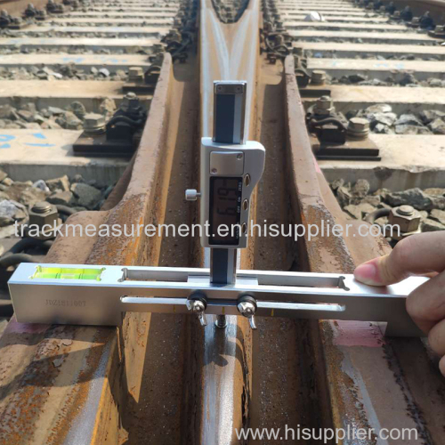 Digital Switch Rail Vertical Wear Gauge Ruler for Turnout Measurement and Inspection