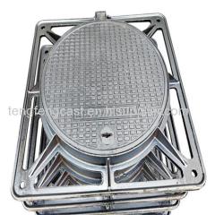 Ductile iron manhole cover square shape EN124 TengFeng