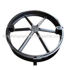 Concrete filled ductile iron manhole cover EN124 TengFeng